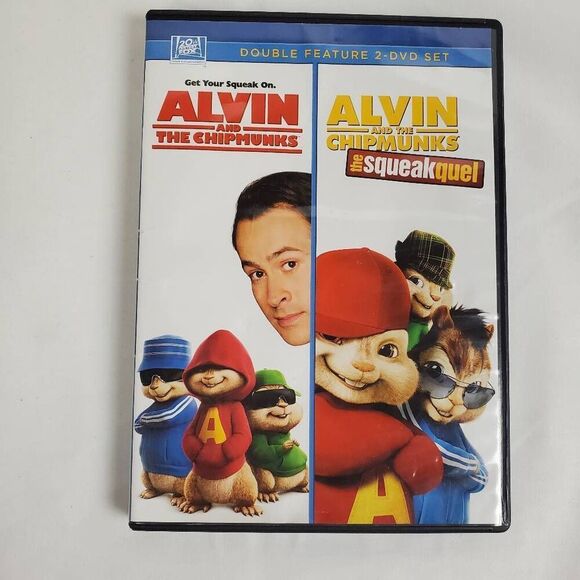 Alvin and the Chipmunks + The Squeakquel DVD Double Feature 2-Disc Set - Picture 1 of 4